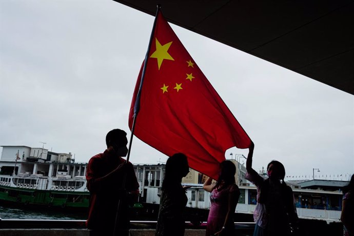 Archivo - Arquivo - Imagem de arquivo de uma bandeira chinesa.