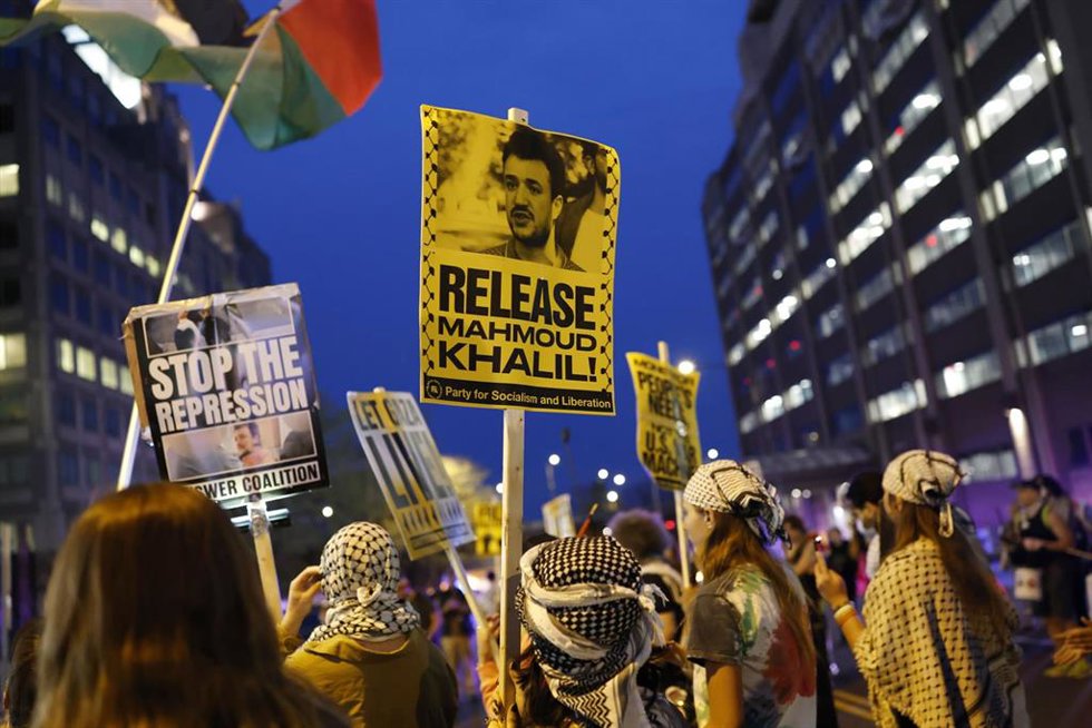Protestas por la liberación de Mahmud Jalil 