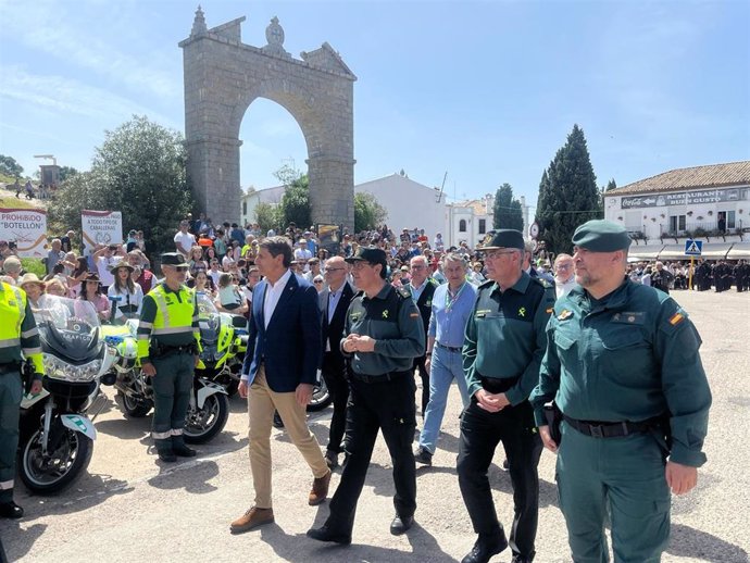 Presentación del dispositivo de la Guardia Civil con motivo de la Romería de la Virgen de la Cabeza.