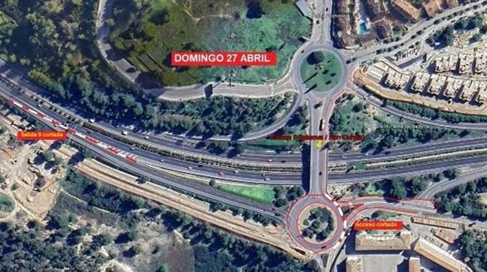 Cortes de tráfico en la vía de Cintura