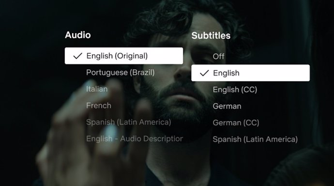 Opciones de subtítulos en Netflix