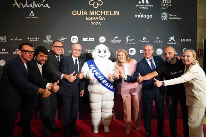 La gala de la Guía Michelín llegará a Málaga con el apoyo principal de la Junta de Andalucía, la Diputación provincial y el Ayuntamiento de la capital.