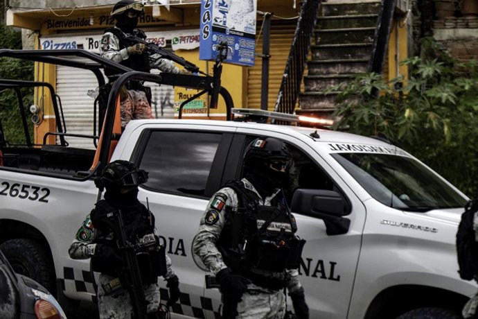 Archivo - Policias mexicanos en una imagen de archivo.