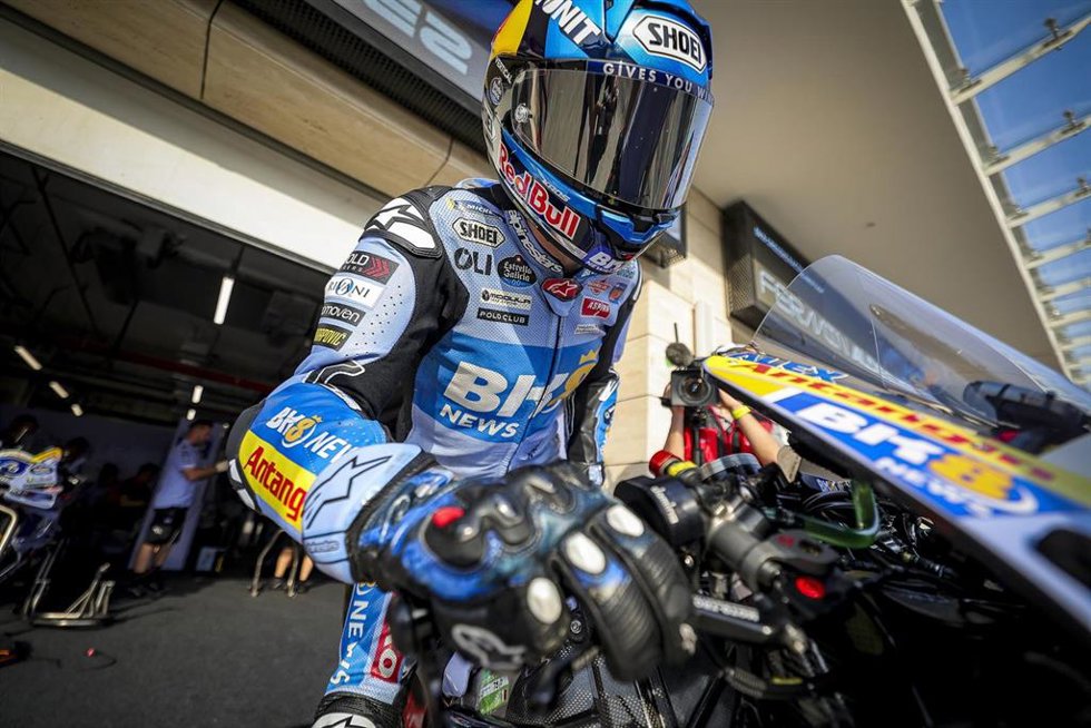 El piloto español Álex Márquez durante un Gran Premio del Mundial 2025
