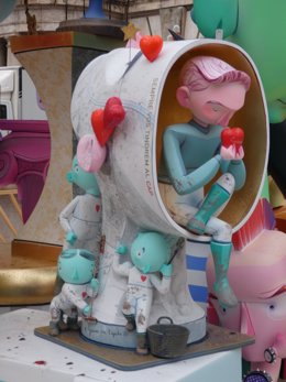 Imatge d'un ninot indultat d'una falla de València.