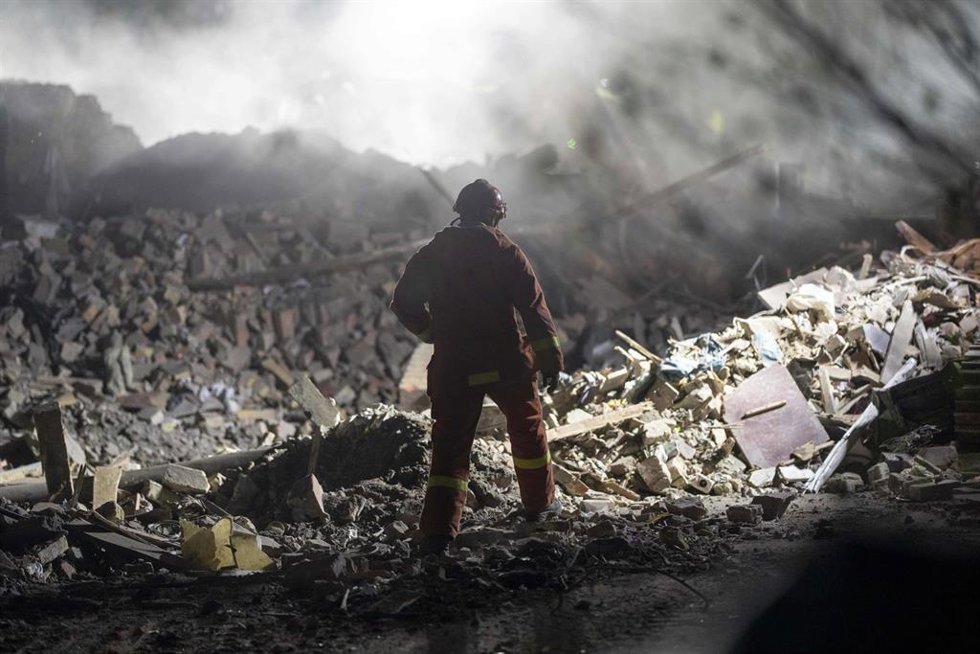 Imagen de archivo de un ataque ruso en Kiev 