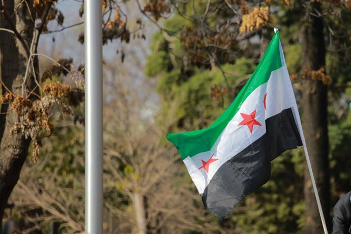 Archivo - Bandera de Siria.
