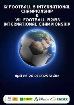 Andalucía, España y Ucrania se la juegan en el octavo Torneo Internacional de Fútbol Sala Adaptado.