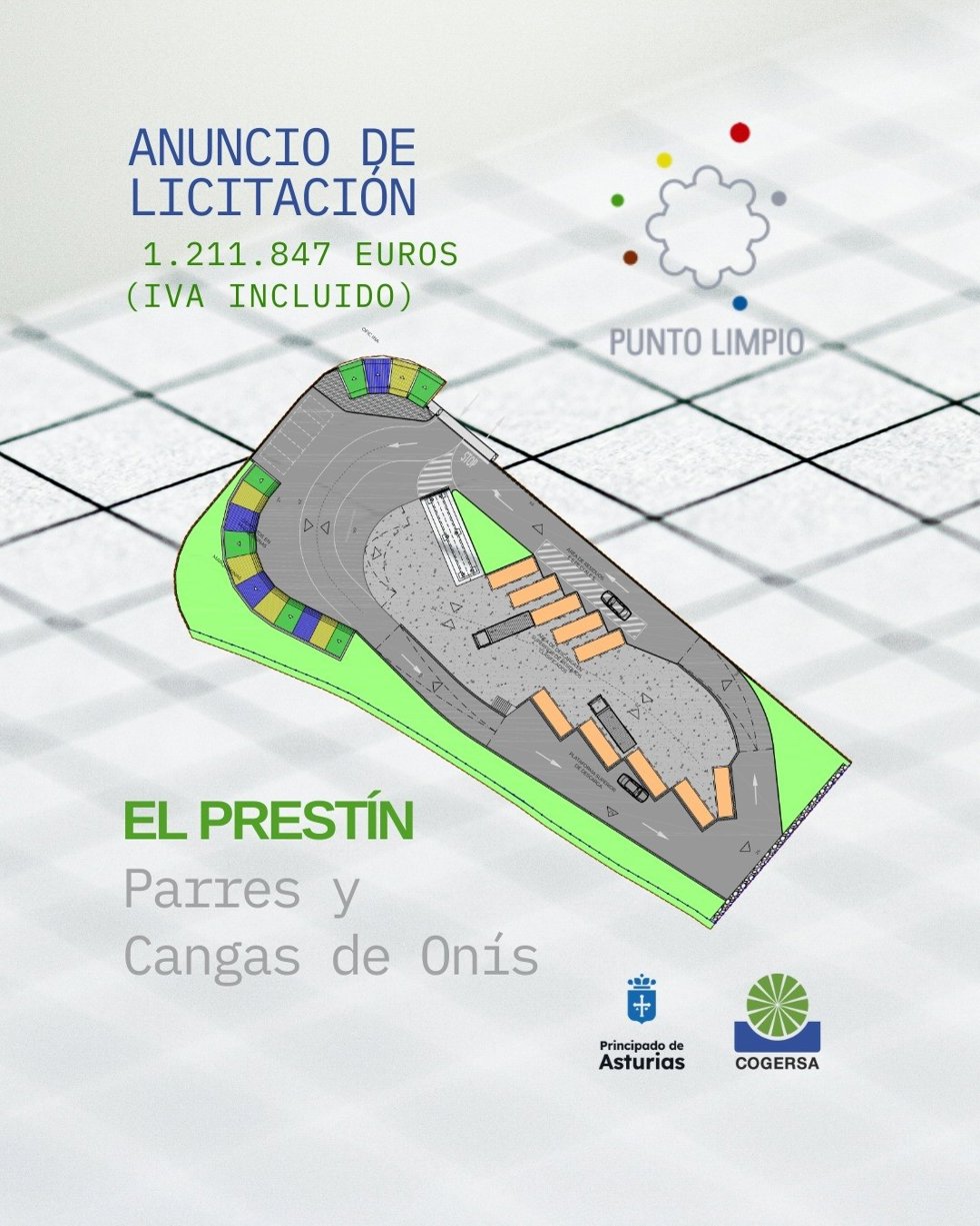 Cogersa licita la construcción de un punto limpio para Parres y Cangas de Onís.