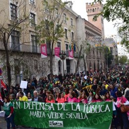 Manifestación de Marea Verde.