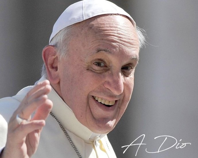 Papa Francisco em uma imagem de despedida divulgada pela primeira-ministra italiana Giorgia Meloni.