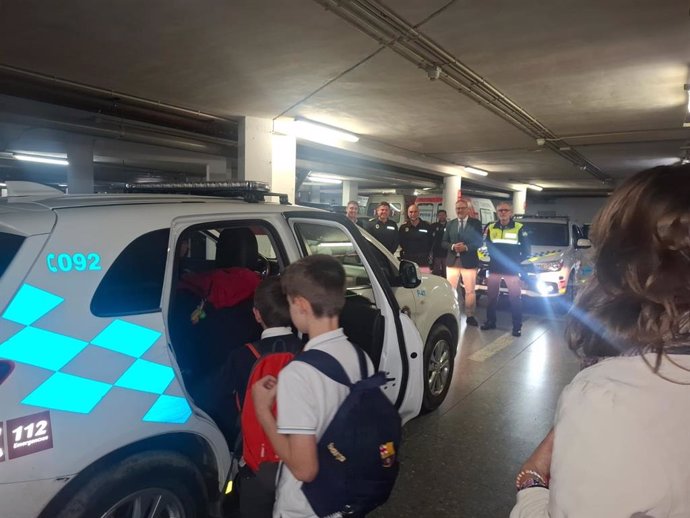 Escolares participan en la campaña de Educación Vial.
