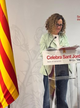 La consellera durante la celebración