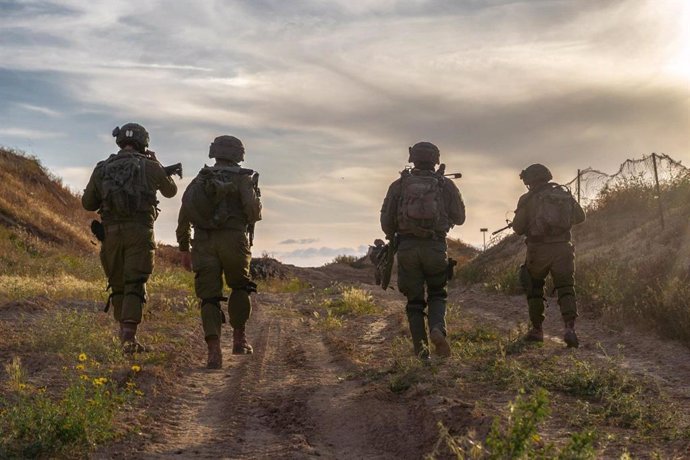 Militares israelíes en la Franja de Gaza