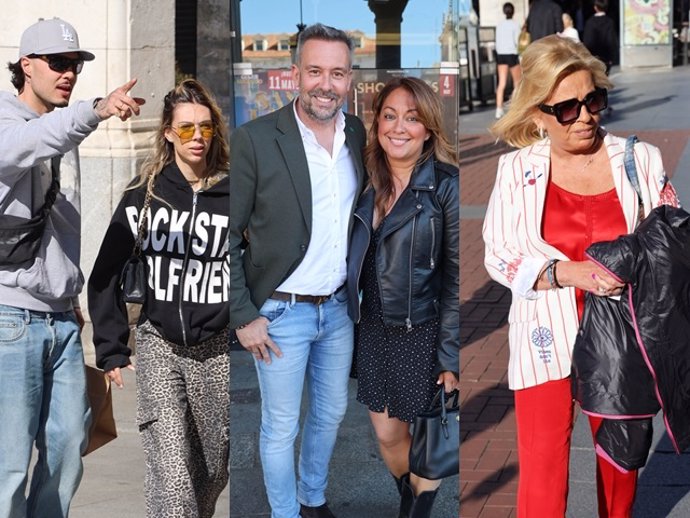 CARLO COSTANZIA Y ALEJANDRA RUBIO; KIKE CALLEJA Y RAQUEL ABAD; Y CARMEN BORREGO