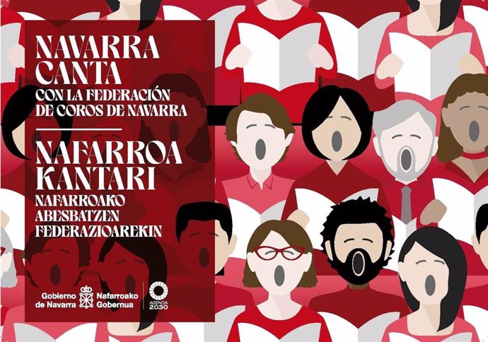 Cartel del ciclo 'Navarra Canta'.