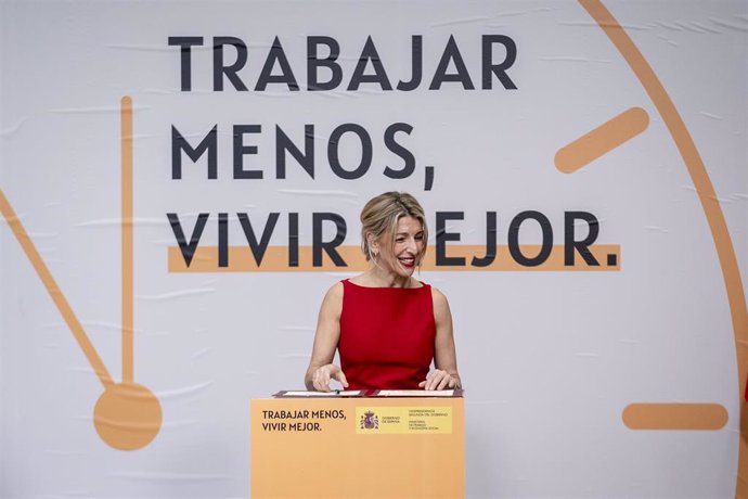 Archivo - La vicepresidenta segunda y ministra de Trabajo y Economía Social, Yolanda Díaz