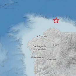 Terremoto na costa de Lugo