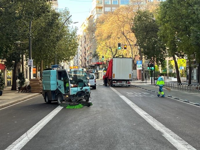 El Ayuntamiento de Murcia ha desplegado "el mayor operativo de limpieza de su historia" para devolver la normalidad a la ciudad