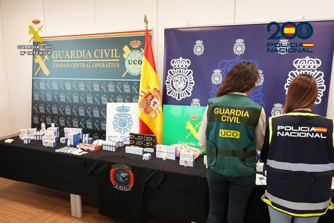 Desarticulado un grupo criminal dedicado a introducción y venta de sustancias dopantes y medicamentos ilegales