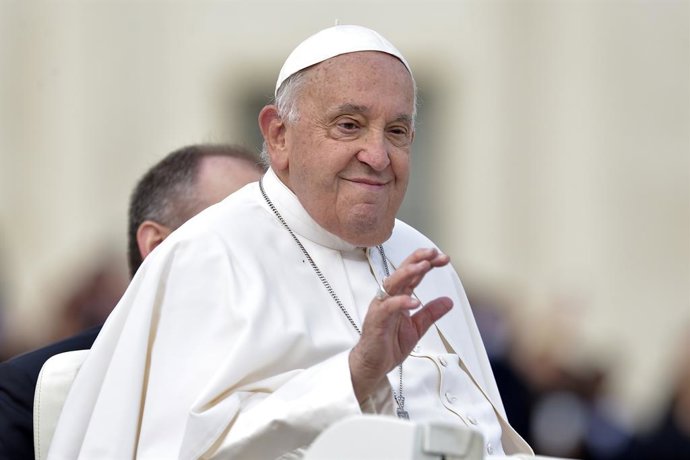 Archivo - Arquivo - Papa Francisco durante a proclamação de novos santos da Igreja Católica no Dia Mundial das Missões 2024, no Vaticano, em 20 de outubro de 2024, na Cidade do Vaticano.