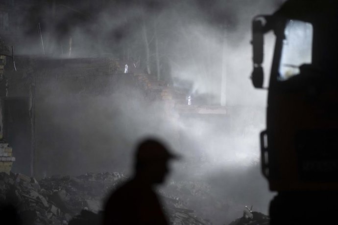 Imagen de archivo de un ataque ruso en Kiev 