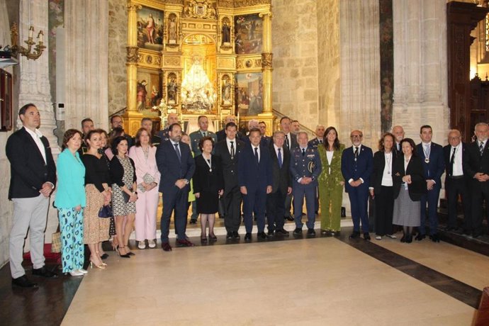 Celebración del 150 aniversario de la Real Asociación de la Virgen de Los Llanos en la catedral de Albacete.