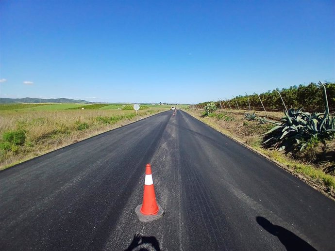 Reparación de la carretera A-460.