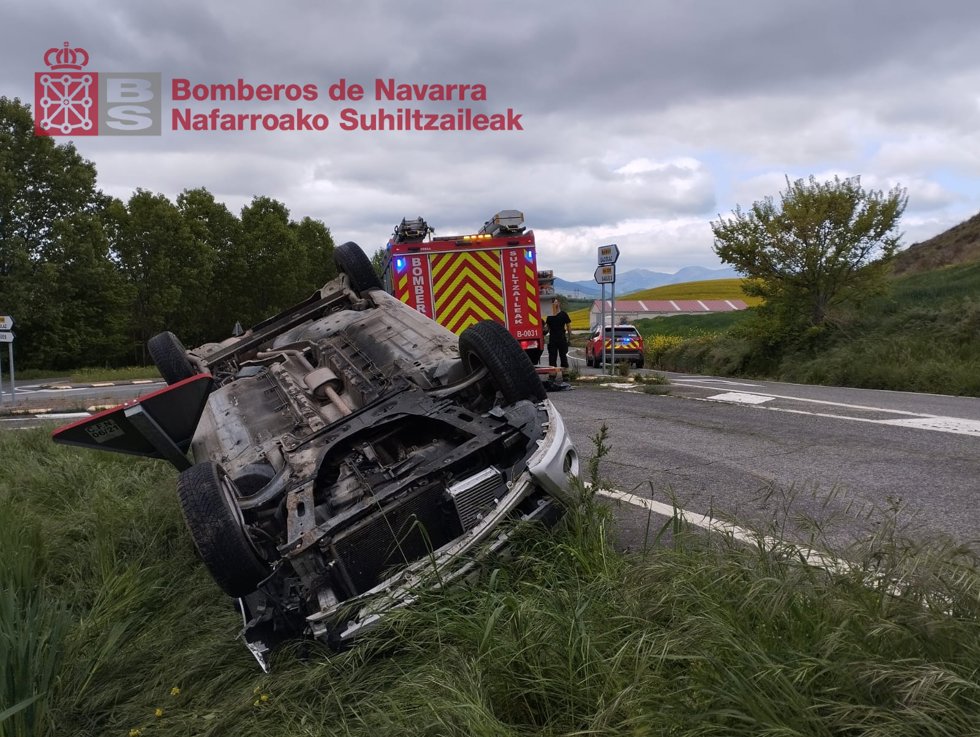 Imagen del vehículo accidentado.