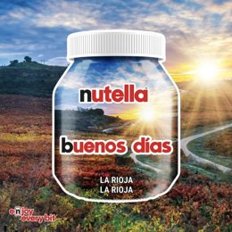 Nutella elige los viñedos de La Rioja como imagen del amanecer riojano en su nueva edición limitada