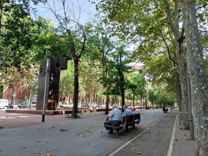 Rambla de Prim, en el dsitrito de Sant Martí de Barcelona