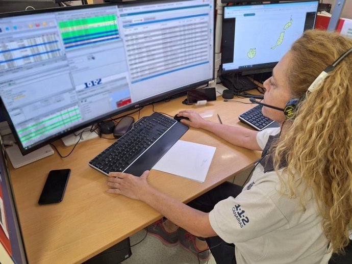 Sala operativa del 112 de Canarias