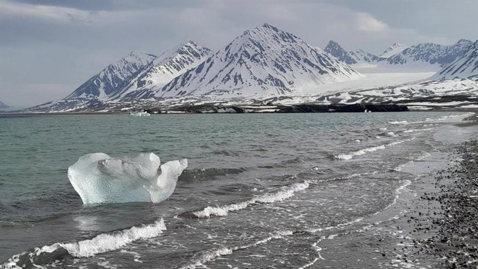 Esta es la Bahía Kings en Svalbard.