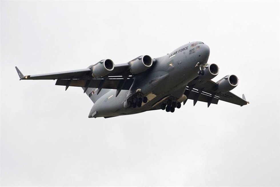 Archivo - Una aeronave de la Fuerza Aérea de Estados Unidos