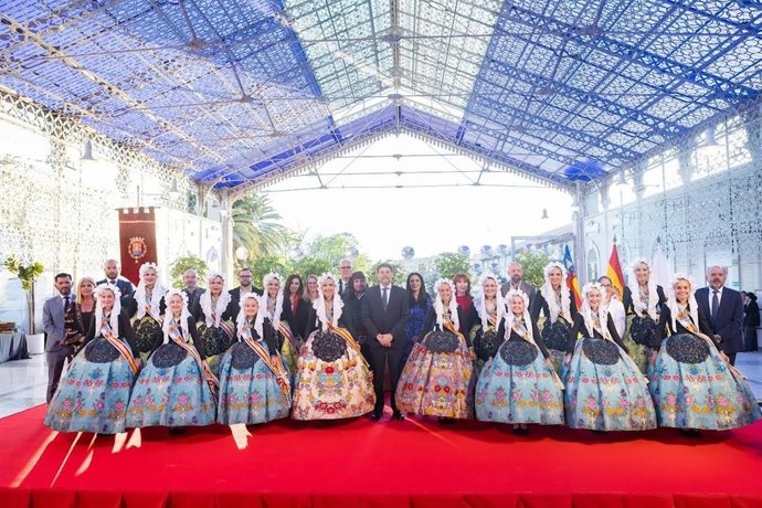 Recepción de las candidatas a Bellesa del Foc adulta e infantil de 2025 en Casa Mediterráneo