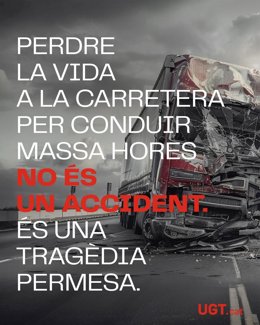 Uno de los carteles que UGT ha preparado para la campaña