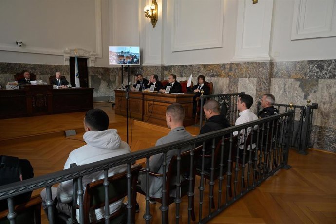 Los condenados por el crimen de Samuel Luiz en la vista de apelación ante el TSXG