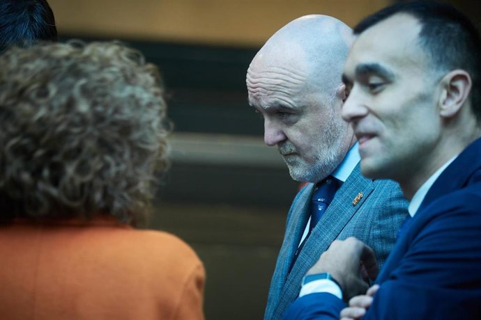 Archivo - El portavoz de UPN en el Parlamento de Navarra, Javier Esparza.