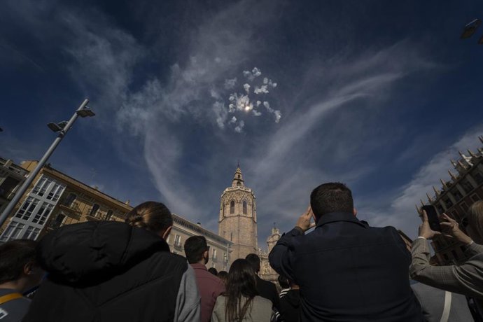 Archivo - Vista de la mini máscletà tras la procesión con motivo de la festividad de San Vicente Mártir, a 22 de enero de 2024, en Valencia