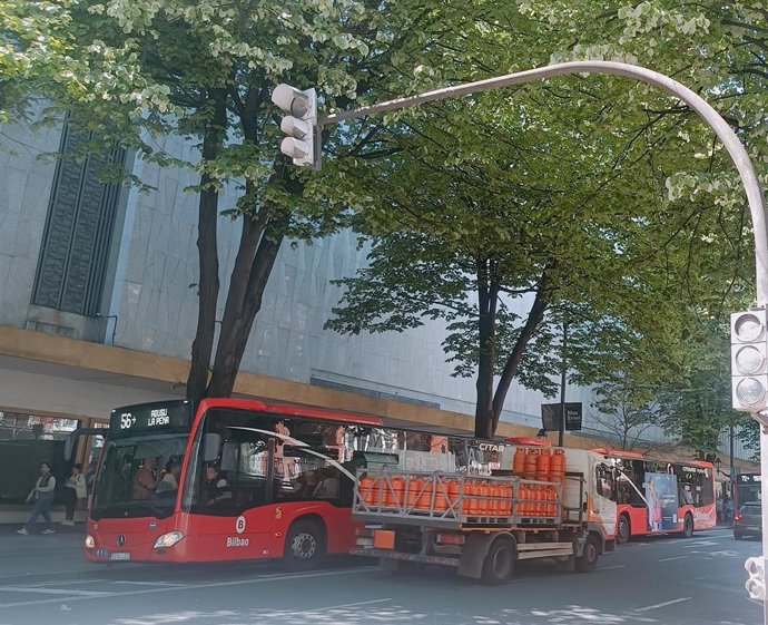 Semáforo apagado en Bilbao