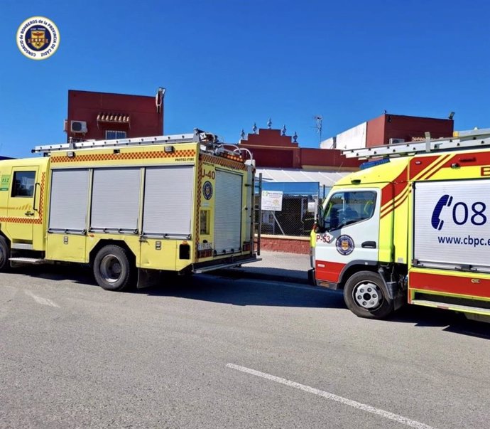 Vehículos de Bomberos de Cádiz en una imagen de archivo
