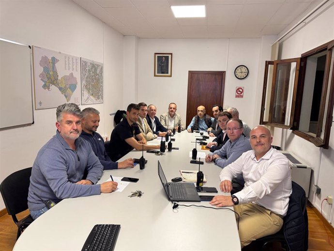 Reunión de la Comisión de Protección Civil Municipal (PLATERPALMA) celebrada este lunes ante la caída de suministro eléctrico a nivel nacional