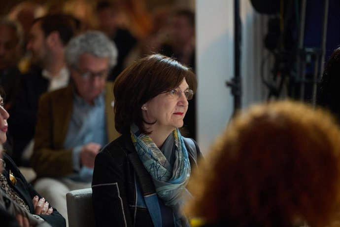 Archivo - La presidenta de la Comisión Nacional de los Mercados y la Competencia (CNMC), Cani Fernández, durante un desayuno informativo de Europa Press, en el Hotel Rosewood Villa Magna, a 21 de febrero de 2025, en Madrid (España).