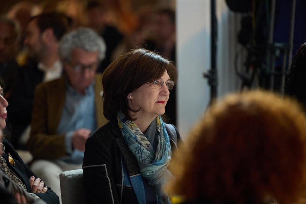 Archivo - La presidenta de la Comisión Nacional de los Mercados y la Competencia (CNMC), Cani Fernández, durante un desayuno informativo de Europa Press, en el Hotel Rosewood Villa Magna, a 21 de febrero de 2025, en Madrid (España).