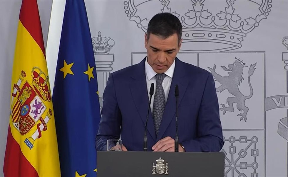 El presidente del Gobierno, Pedro Sánchez