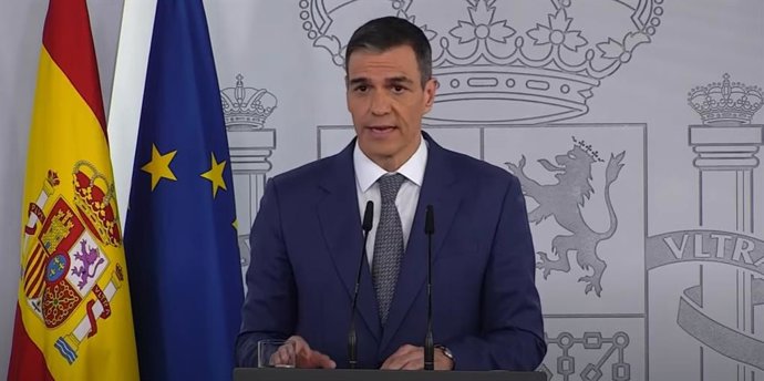 El presidente del Gobierno, Pedro Sánchez