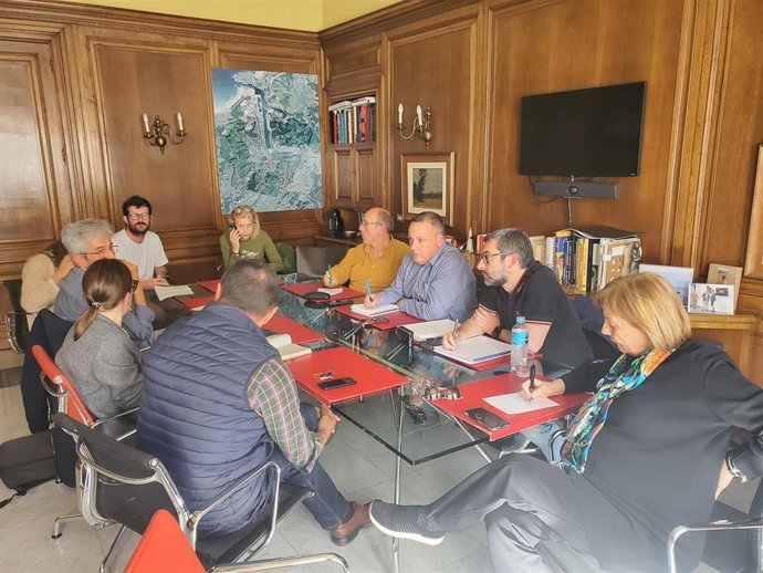 Reunión del Gabinete de crisis del Ayuntamiento de Avilés.