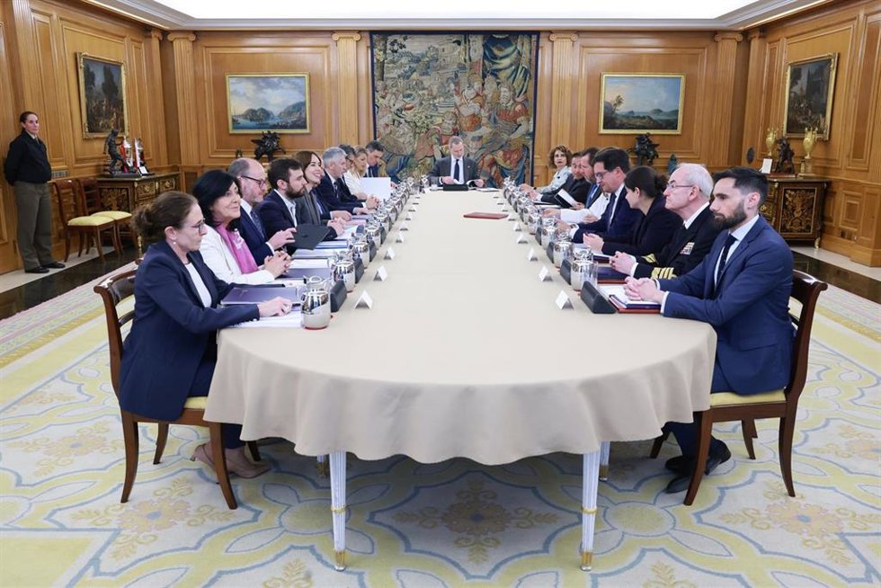 Reunión del Consejo de Seguridad Nacional, en el Palacio de La Zarzuela, a 24 de abril de 2025, en Madrid (España). 
