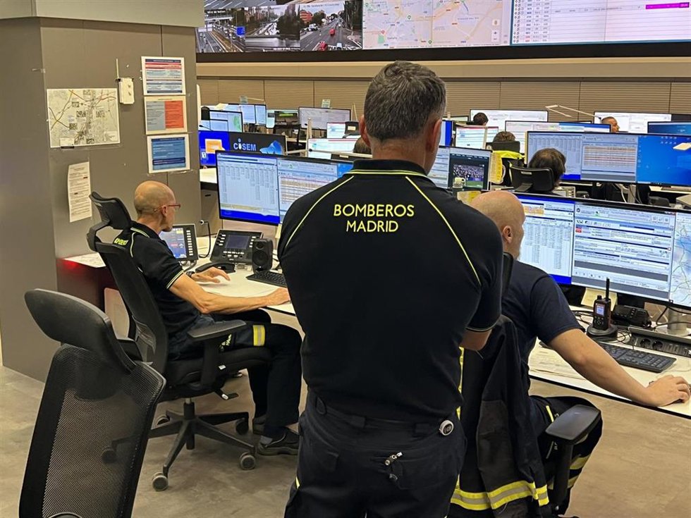 Efectivos del cuerpo de Bomberos de Madrid