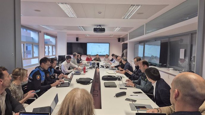 Imagen del gabinete de crisis celebrado esta mañana.